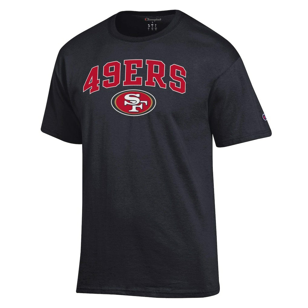 San Francisco 49ers Champion Arch Over Logo T-Shirt - Black sale