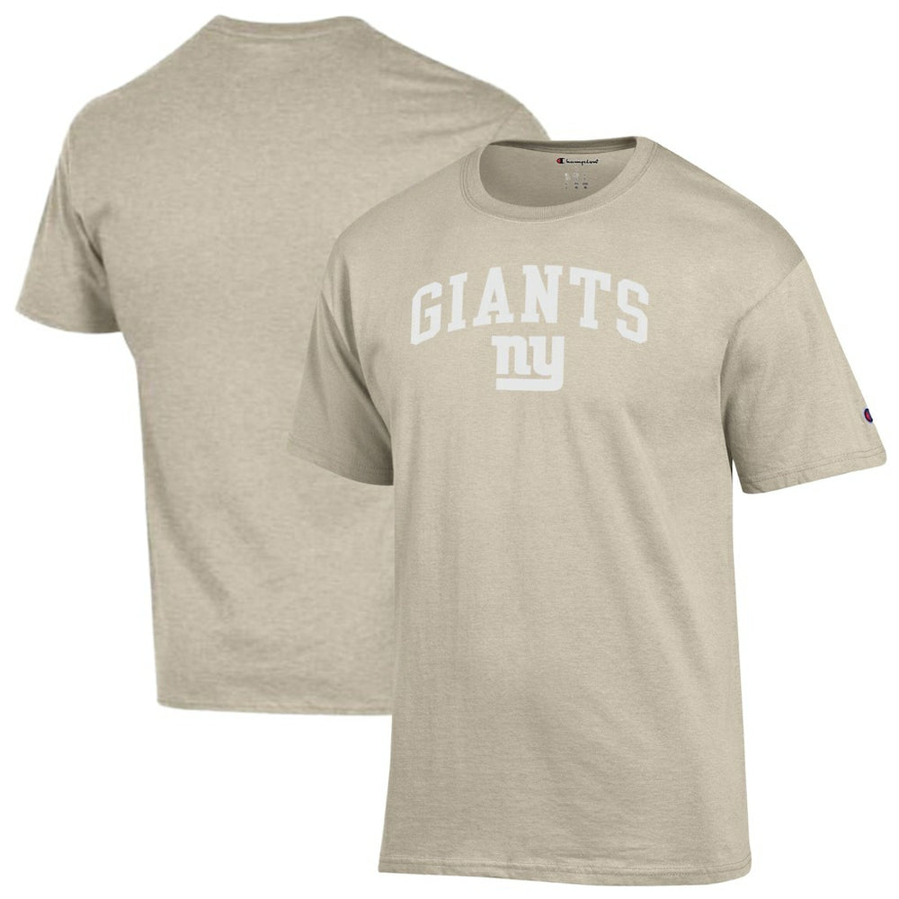 New York Giants Champion Jersey T-Shirt - Oatmeal on sale