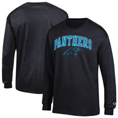 Carolina Panthers Champion Arch Over Logo Long Sleeve T-Shirt - Black online