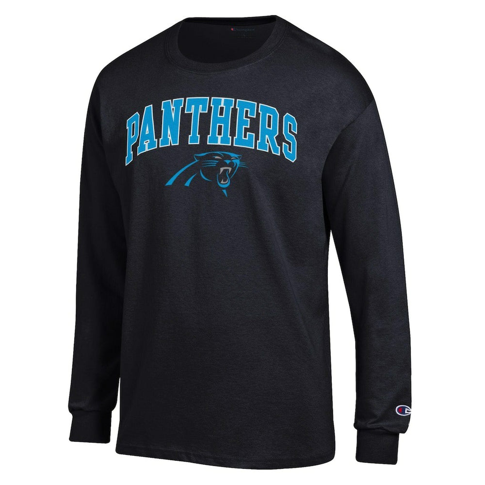 Carolina Panthers Champion Arch Over Logo Long Sleeve T-Shirt - Black online