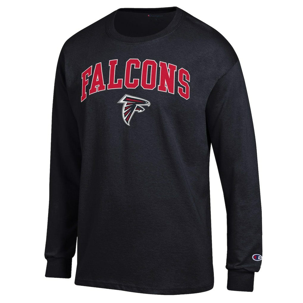 Atlanta Falcons Champion Arch Over Logo Long Sleeve T-Shirt - Black sale