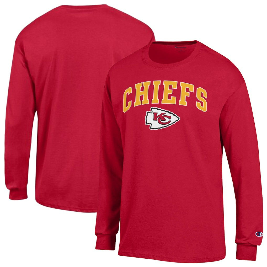 Kansas City Chiefs Champion Arch Over Logo Long Sleeve T-Shirt - Red outlet