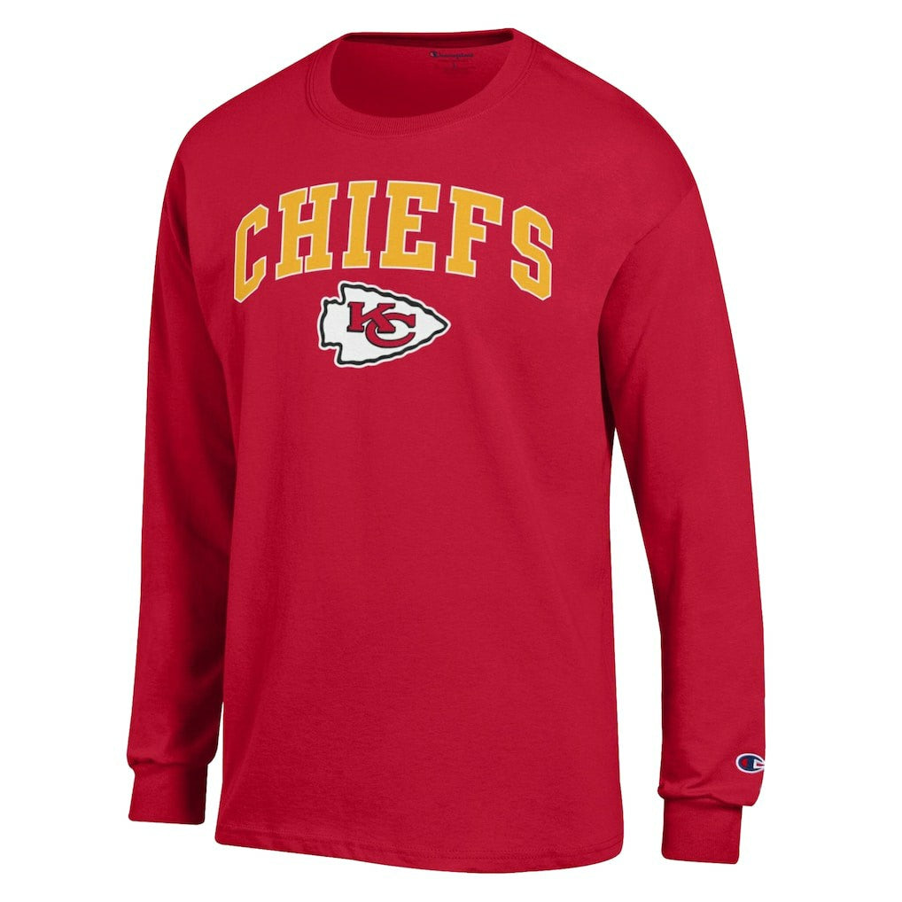 Kansas City Chiefs Champion Arch Over Logo Long Sleeve T-Shirt - Red outlet