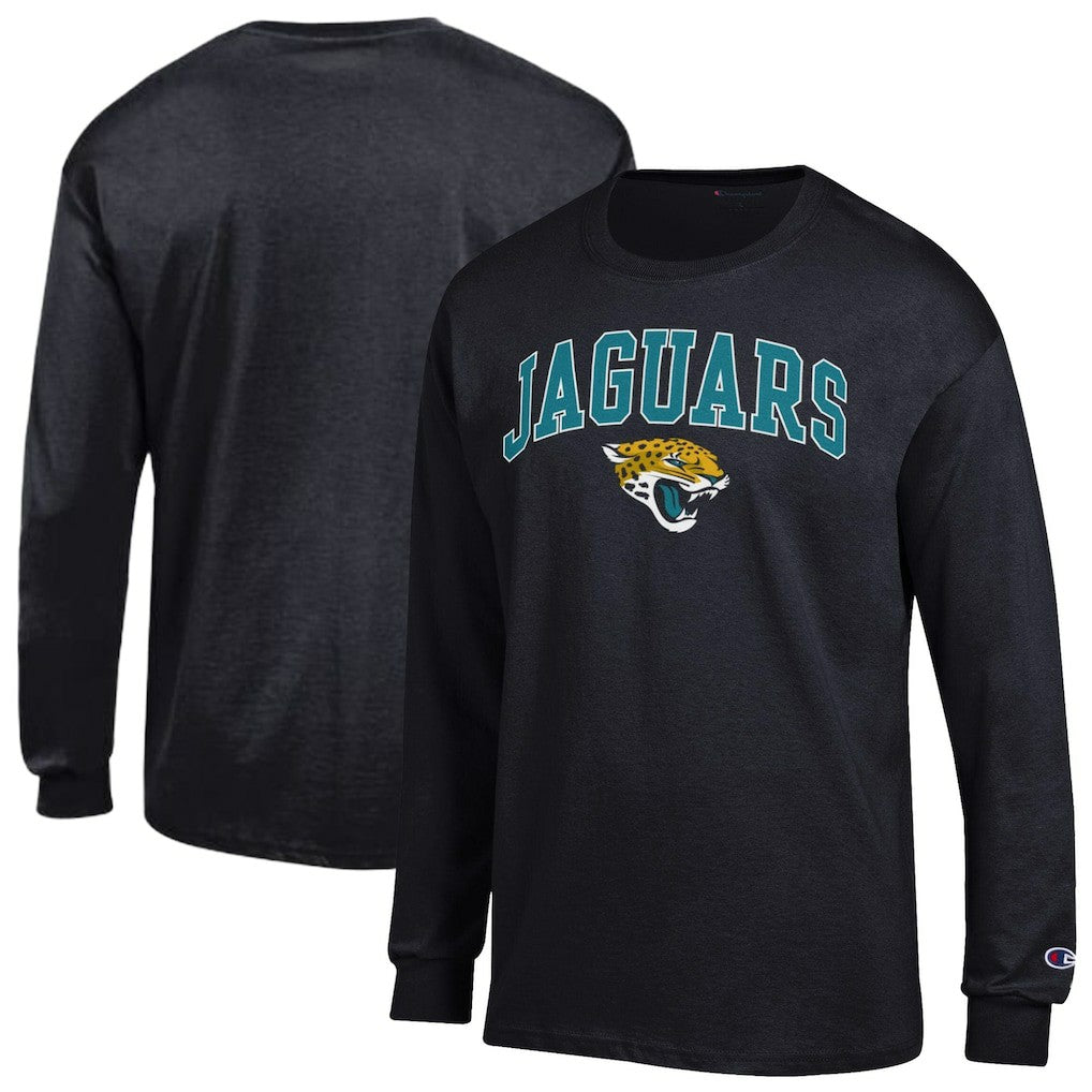 Jacksonville Jaguars Champion Arch Over Logo Long Sleeve T-Shirt - Black outlet