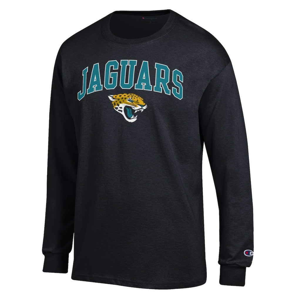 Jacksonville Jaguars Champion Arch Over Logo Long Sleeve T-Shirt - Black outlet