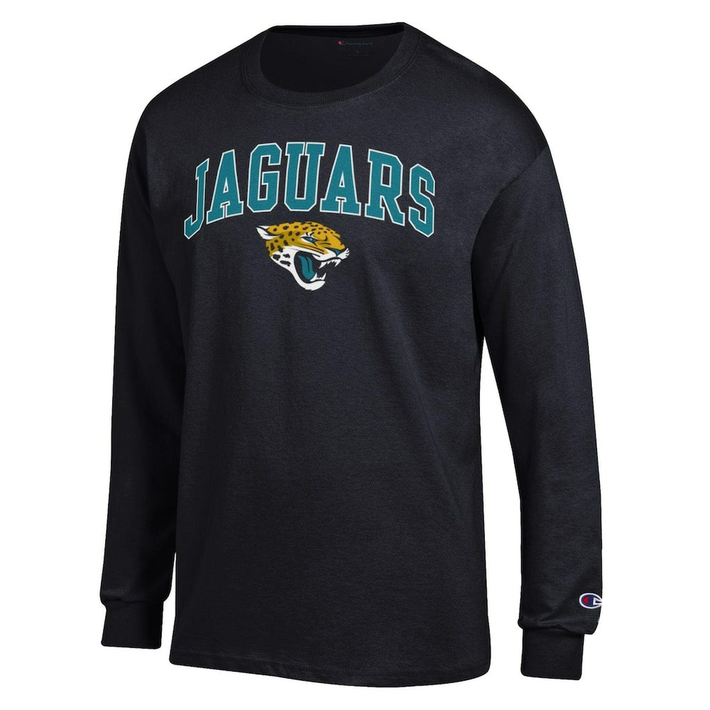 Jacksonville Jaguars Champion Arch Over Logo Long Sleeve T-Shirt - Black outlet