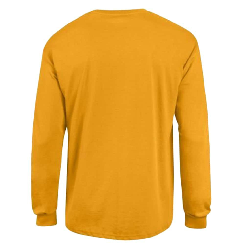 Los Angeles Chargers Champion Arch Over Logo Long Sleeve T-Shirt - Gold on sale