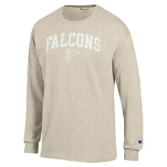 Atlanta Falcons Champion White Ink Jersey Long Sleeve T-Shirt - Oatmeal sale