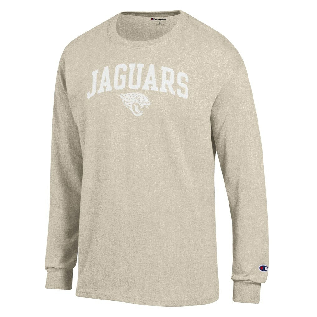 Jacksonville Jaguars Champion White Ink Jersey Long Sleeve T-Shirt - Oatmeal outlet