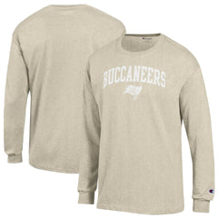 Tampa Bay Buccaneers Champion White Ink Jersey Long Sleeve T-Shirt - Oatmeal cheap