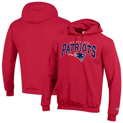 New England Patriots Champion Powerblend Arch over Logo Hoodie - Red outlet