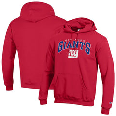 New York Giants Champion Powerblend Arch over Logo Hoodie - Red on sale