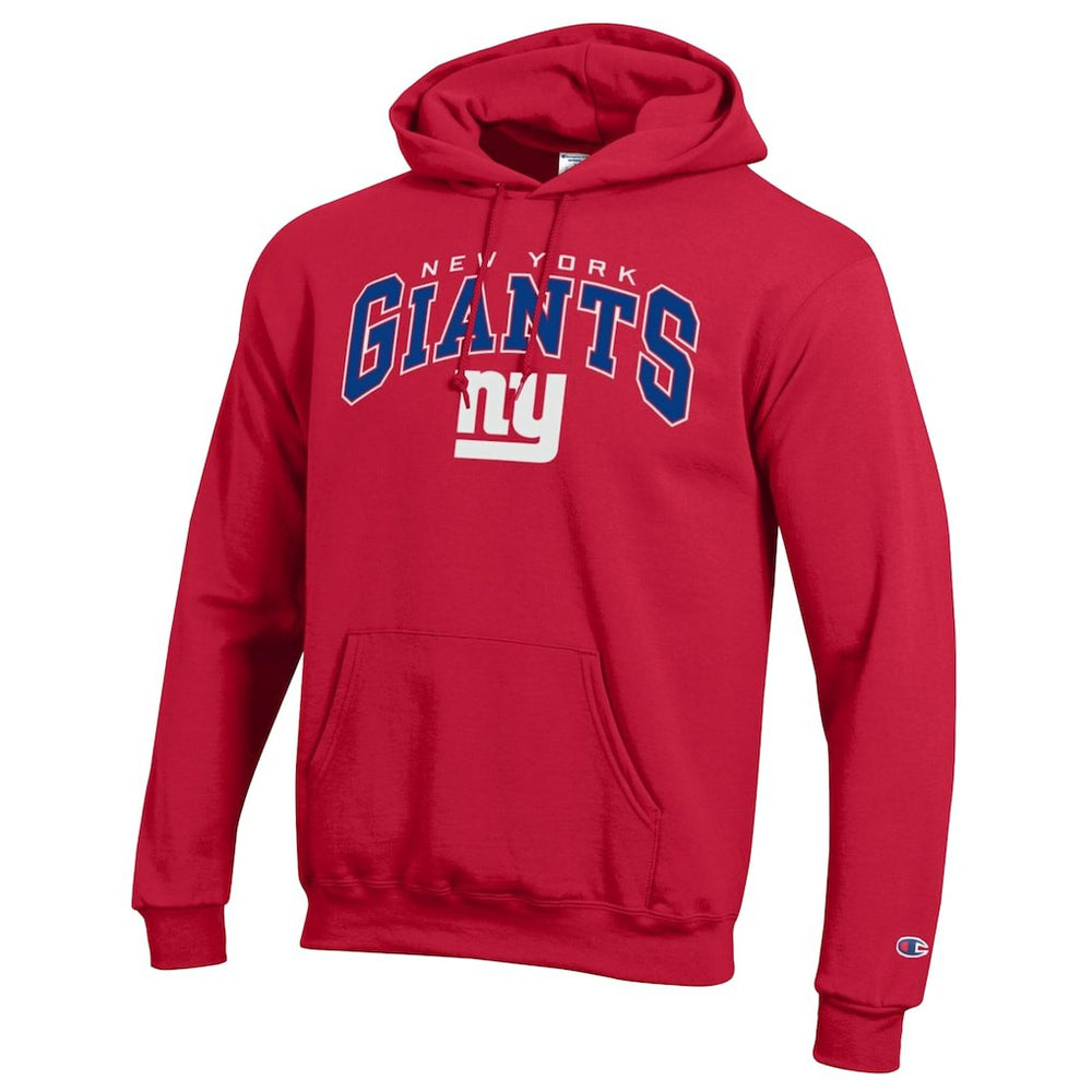 New York Giants Champion Powerblend Arch over Logo Hoodie - Red on sale