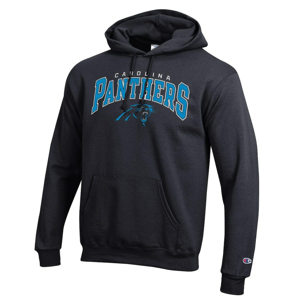 Carolina Panthers Champion Powerblend Arch over Logo Hoodie - Black outlet