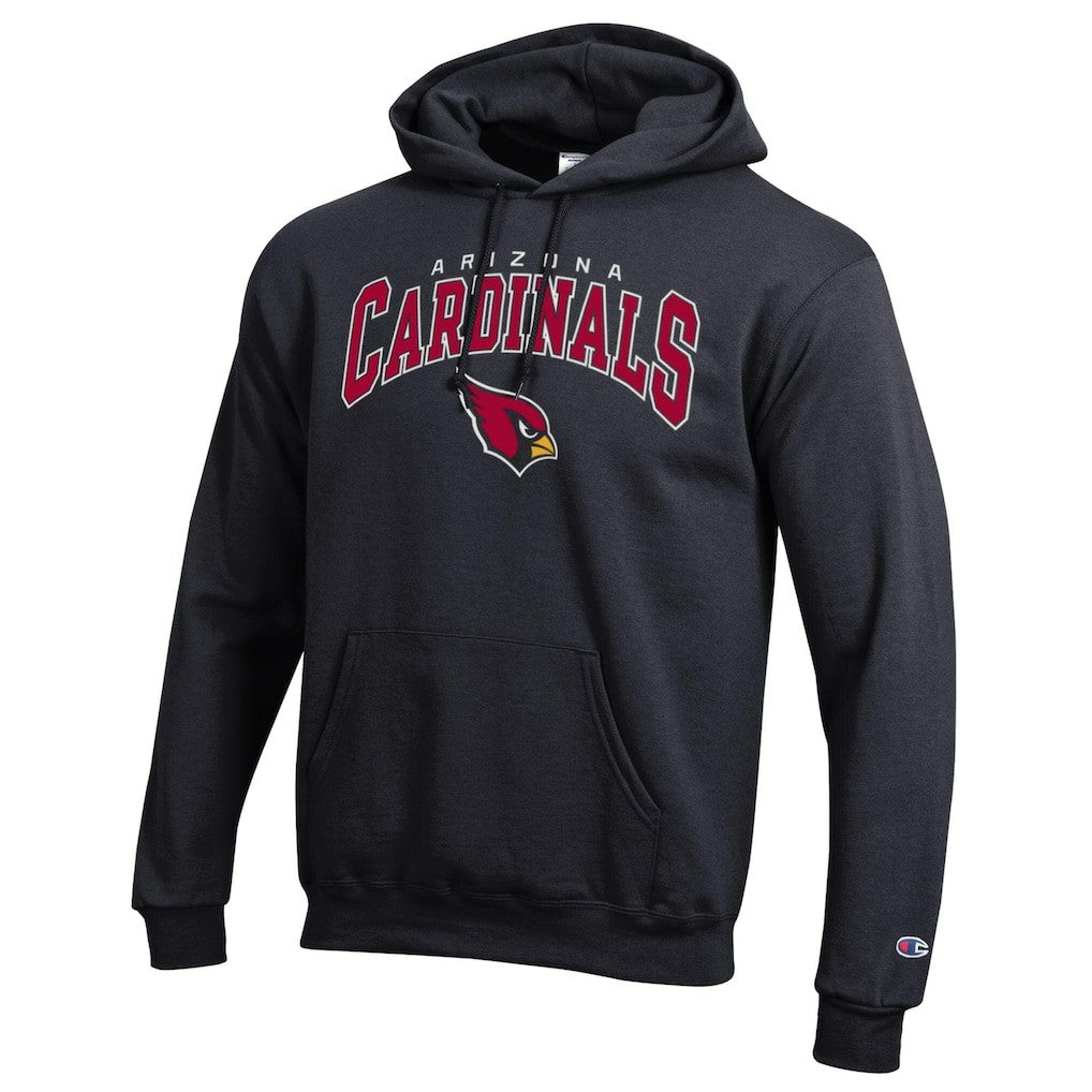 Arizona Cardinals Champion Powerblend Arch over Logo Hoodie - Black outlet