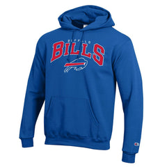 Buffalo Bills Champion Powerblend Arch over Logo Hoodie - Royal cheap