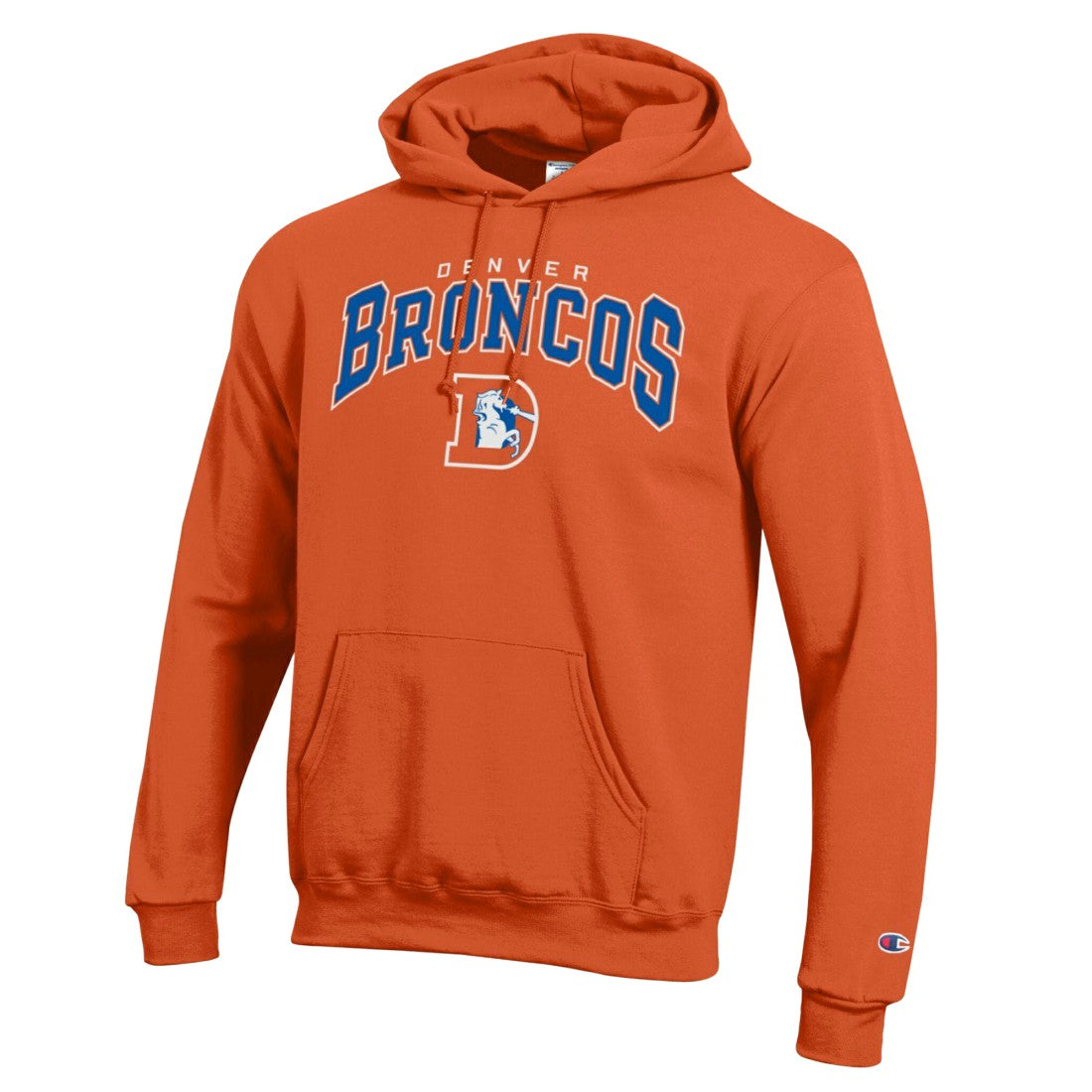 Denver Broncos Champion Powerblend Arch over Logo Hoodie - Orange sale