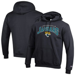 Jacksonville Jaguars Champion Powerblend Arch over Logo Hoodie - Black sale