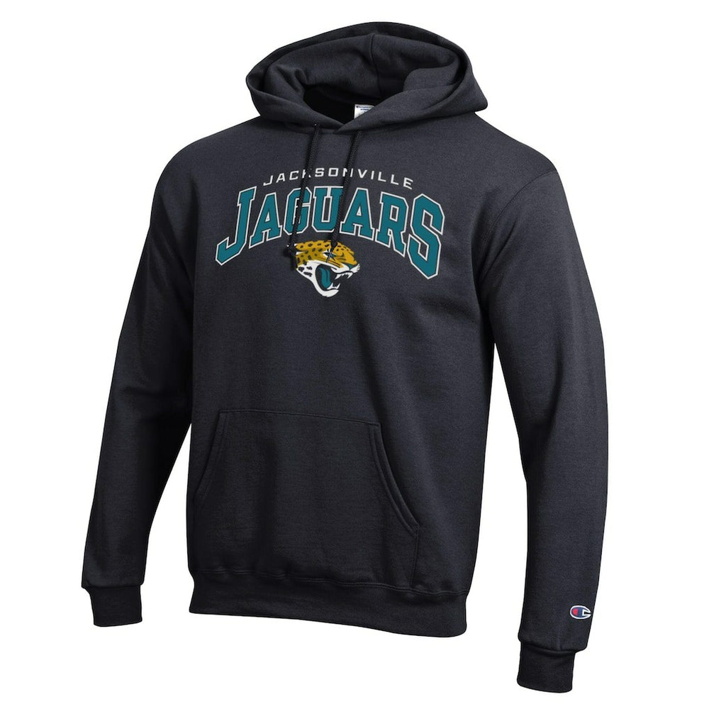 Jacksonville Jaguars Champion Powerblend Arch over Logo Hoodie - Black sale