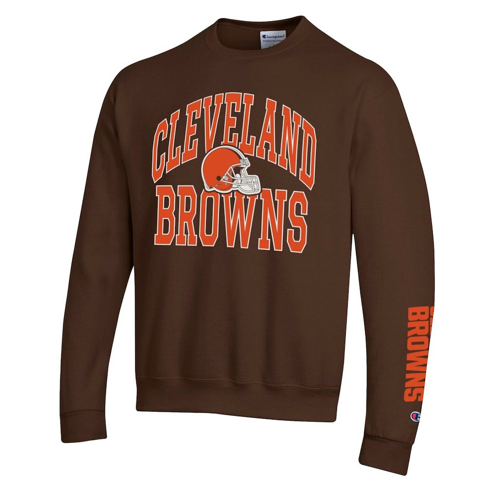 Cleveland Browns Champion Powerblend Fleece Sweatshirt - Brown on sale
