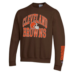 Cleveland Browns Champion Powerblend Fleece Sweatshirt - Brown on sale