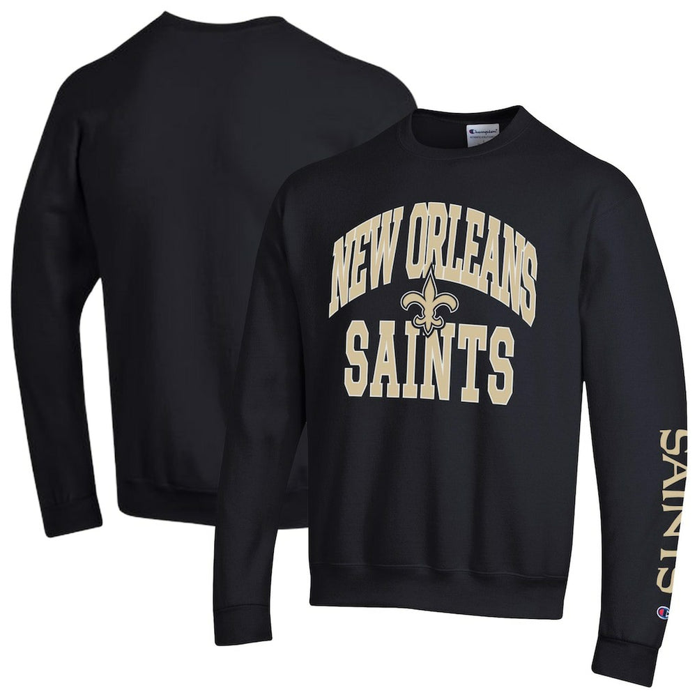 New Orleans Saints Champion Powerblend Fleece Sweatshirt - Black outlet