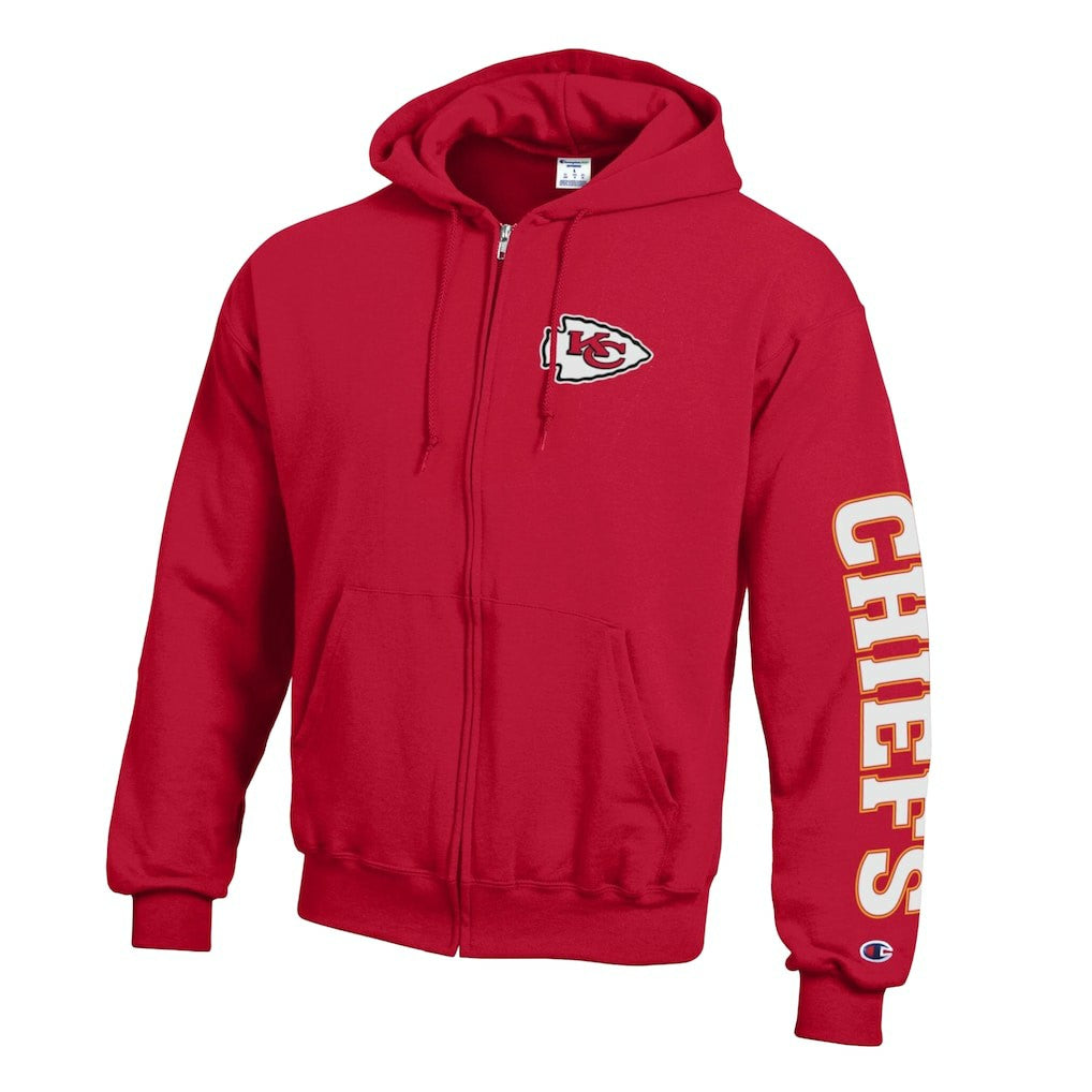Kansas City Chiefs Champion Powerblend Fleece Full-Zip Hoodie - Red online