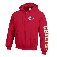 Kansas City Chiefs Champion Powerblend Fleece Full-Zip Hoodie - Red online
