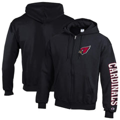 Arizona Cardinals Champion Powerblend Fleece Full-Zip Hoodie - Black outlet