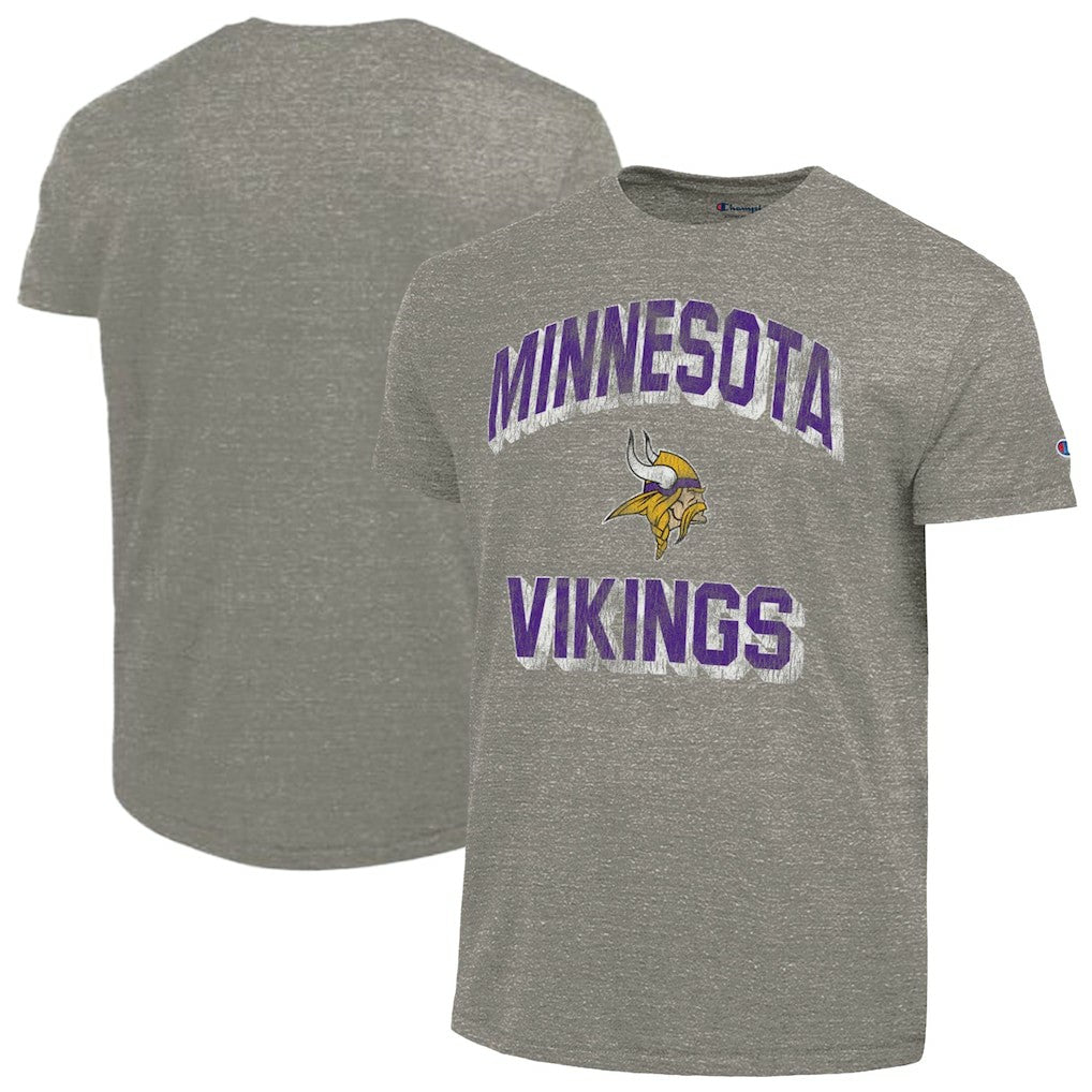 Minnesota Vikings Champion Ultimate Tri-Blend T-Shirt - Heather Charcoal for sale