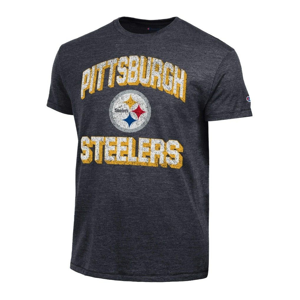 Pittsburgh Steelers Champion Ultimate Tri-Blend T-Shirt - Heather Black cheap
