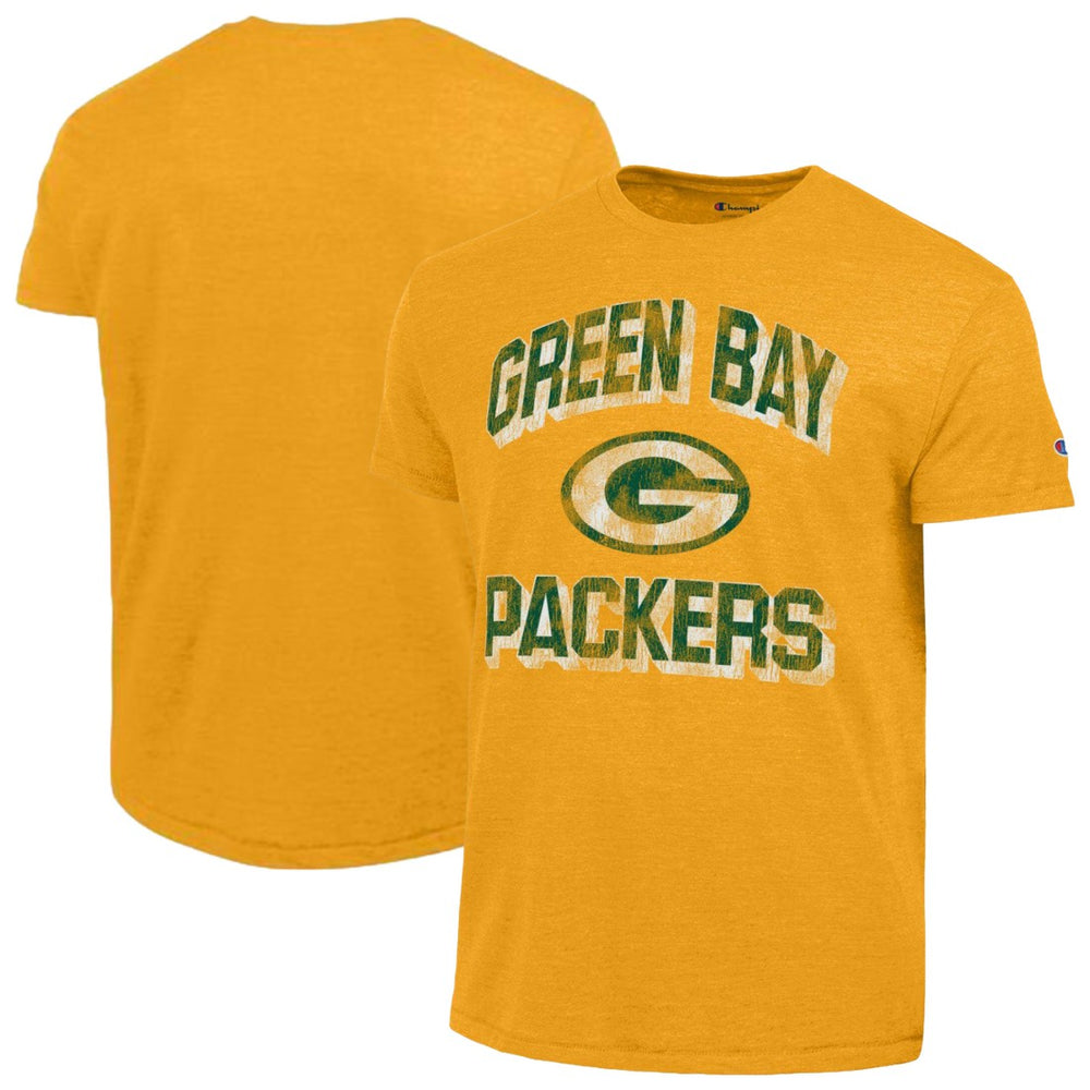 Green Bay Packers Champion Ultimate Tri-Blend T-Shirt - Heather Gold discount