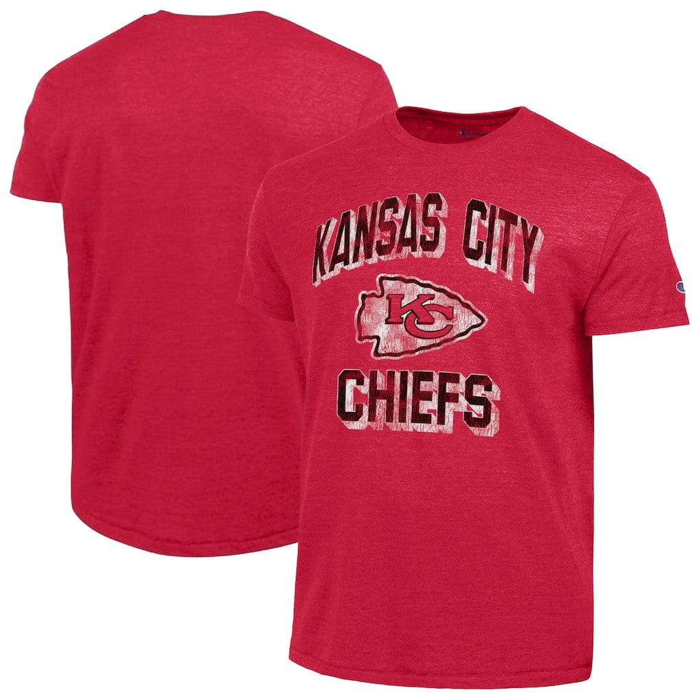 Kansas City Chiefs Champion Ultimate Tri-Blend T-Shirt - Red on sale