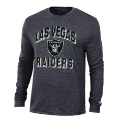 Las Vegas Raiders Champion Ultimate Tri-Blend Long Sleeve T-Shirt - Black sale