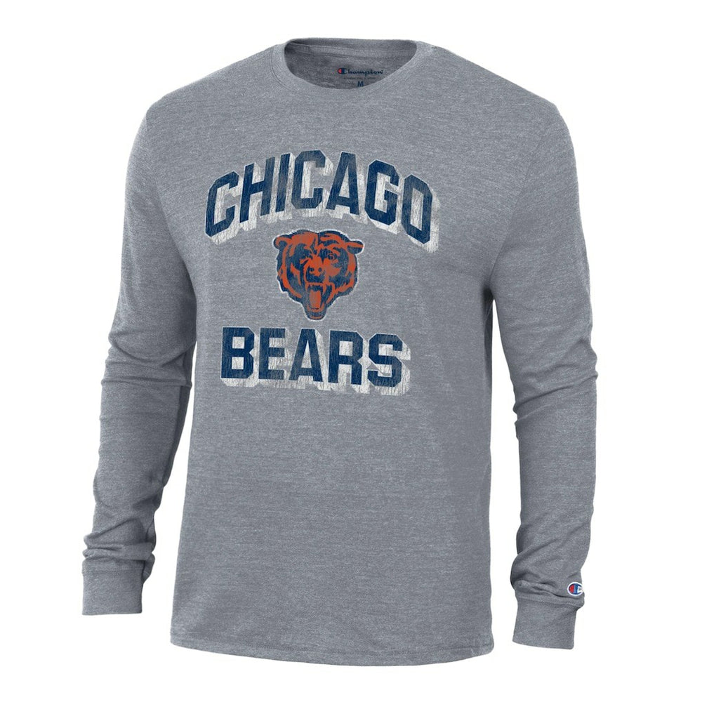Chicago Bears Champion Ultimate Tri-Blend Long Sleeve T-Shirt - Charcoal discount