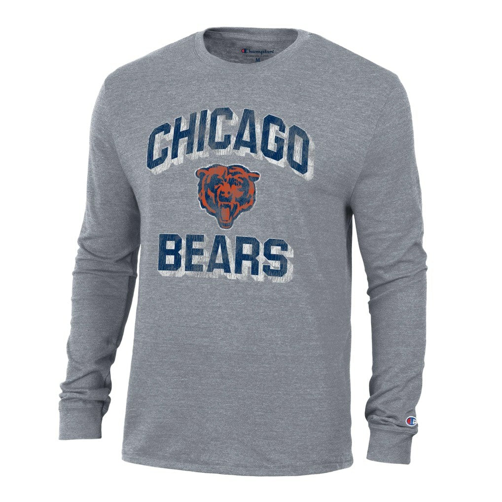 Chicago Bears Champion Ultimate Tri-Blend Long Sleeve T-Shirt - Charcoal discount