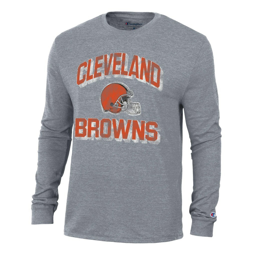 Cleveland Browns Champion Ultimate Tri-Blend Long Sleeve T-Shirt - Charcoal discount