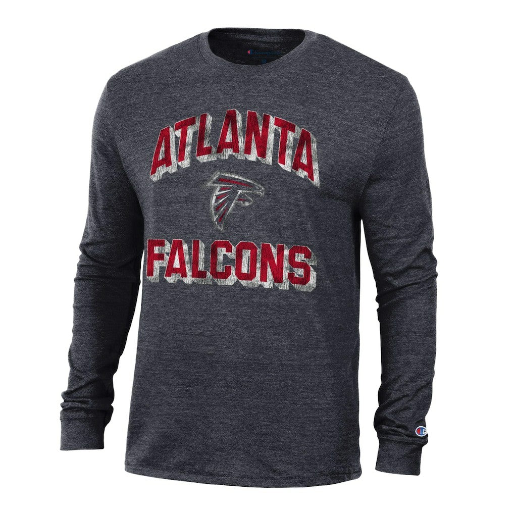 Atlanta Falcons Champion Ultimate Tri-Blend Long Sleeve T-Shirt - Heather Black discount