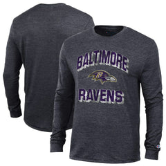 Baltimore Ravens Champion Ultimate Tri-Blend Long Sleeve T-Shirt - Black discount