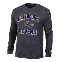 Baltimore Ravens Champion Ultimate Tri-Blend Long Sleeve T-Shirt - Black discount