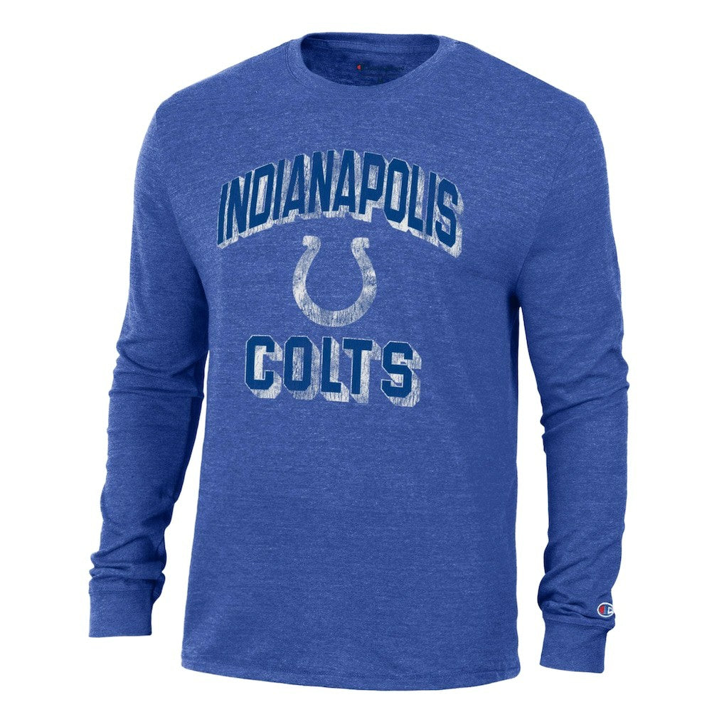 Indianapolis Colts Champion Ultimate Tri-Blend Long Sleeve T-Shirt - Royal for sale