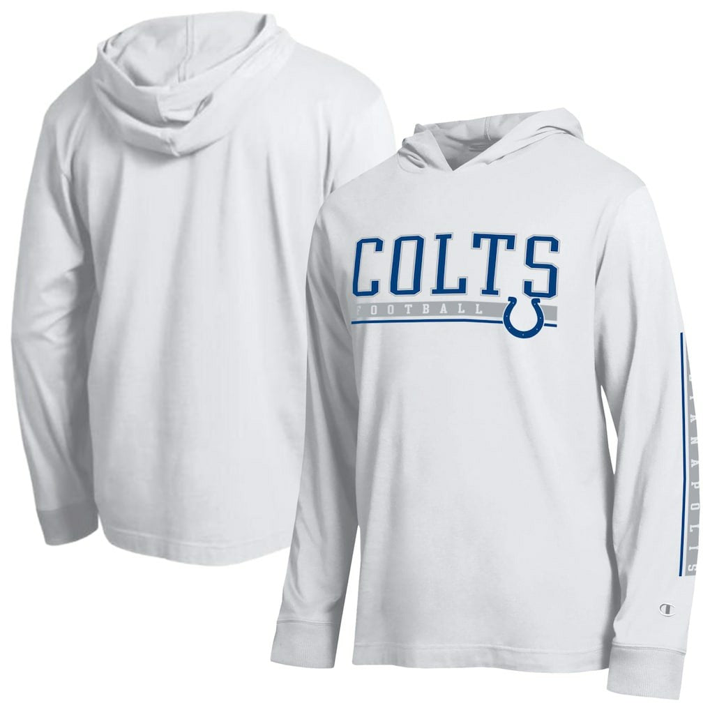 Indianapolis Colts Champion All Star Hoodie T-Shirt - White on sale