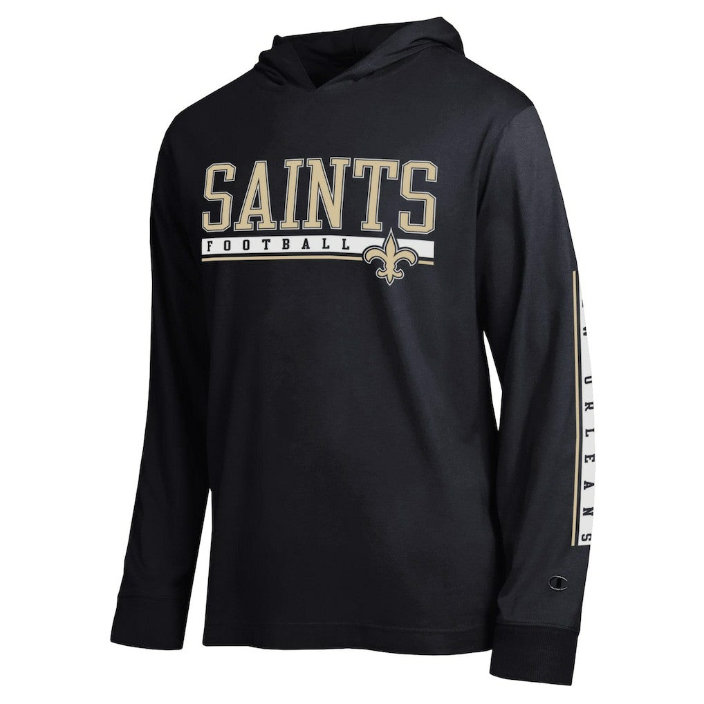 New Orleans Saints Champion All Star Hoodie T-Shirt - Black sale