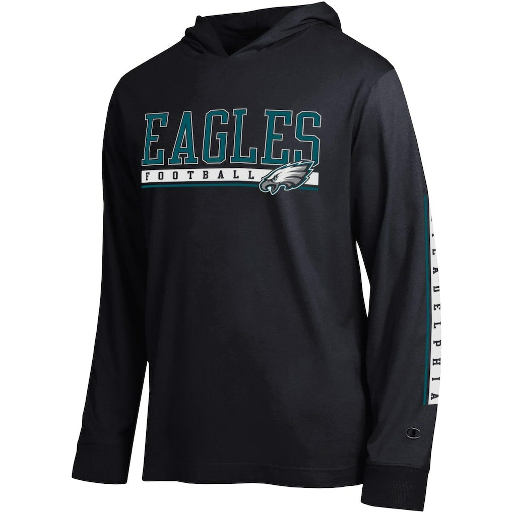 Philadelphia Eagles Champion All Star Hoodie T-Shirt - Black sale