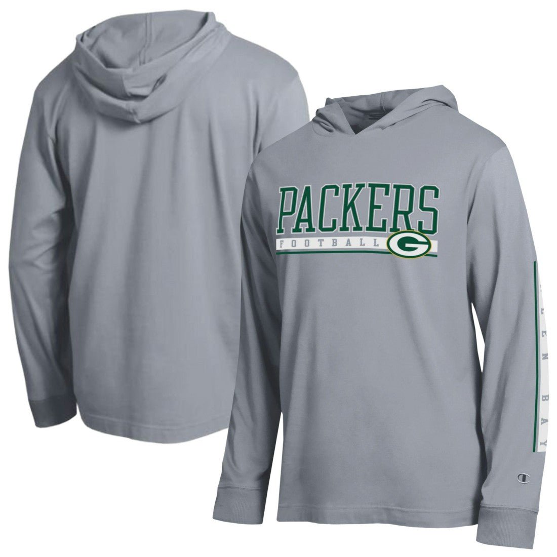 Green Bay Packers Champion All Star Hoodie T-Shirt - Gray online