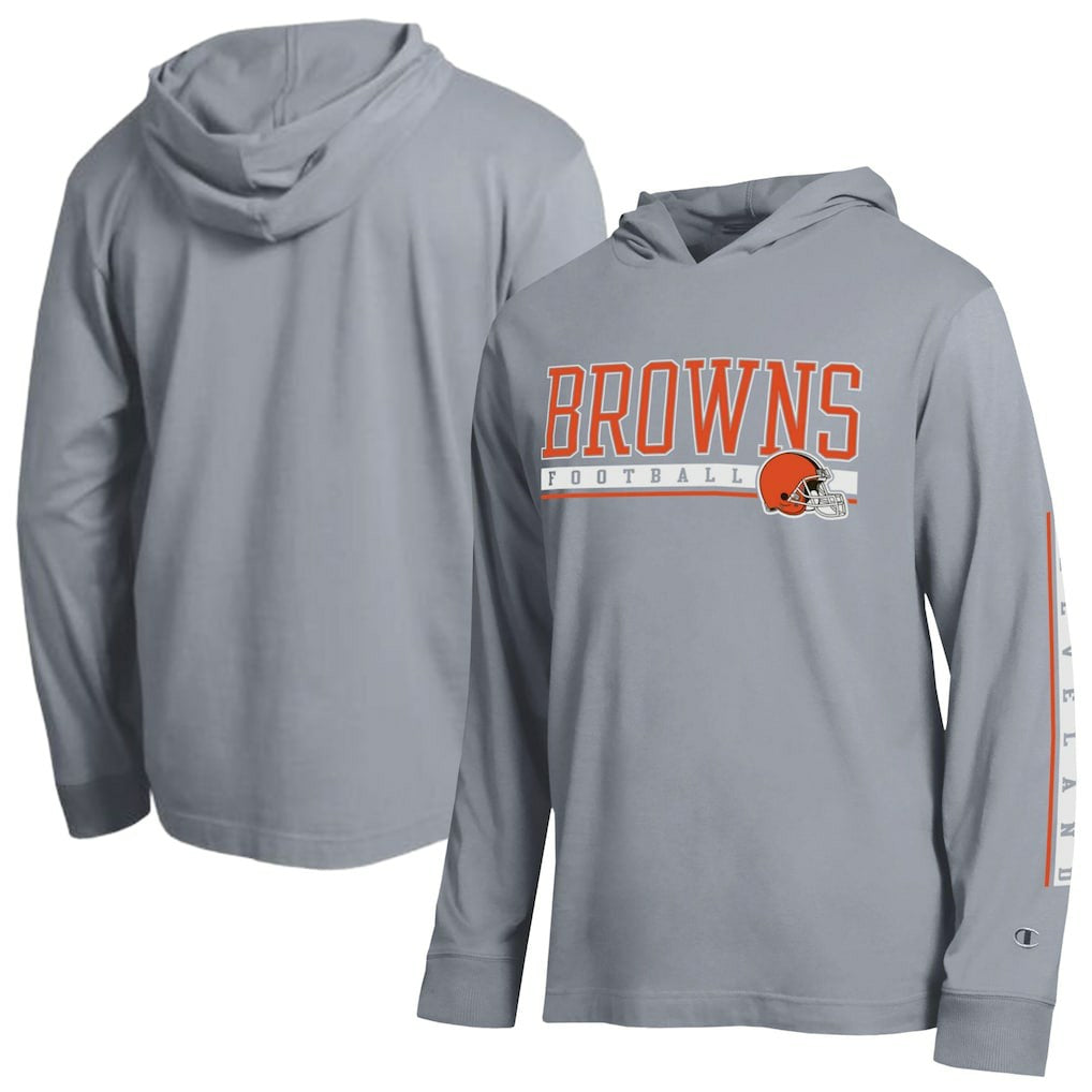 Cleveland Browns Champion All Star Hoodie T-Shirt - Heather Gray cheap