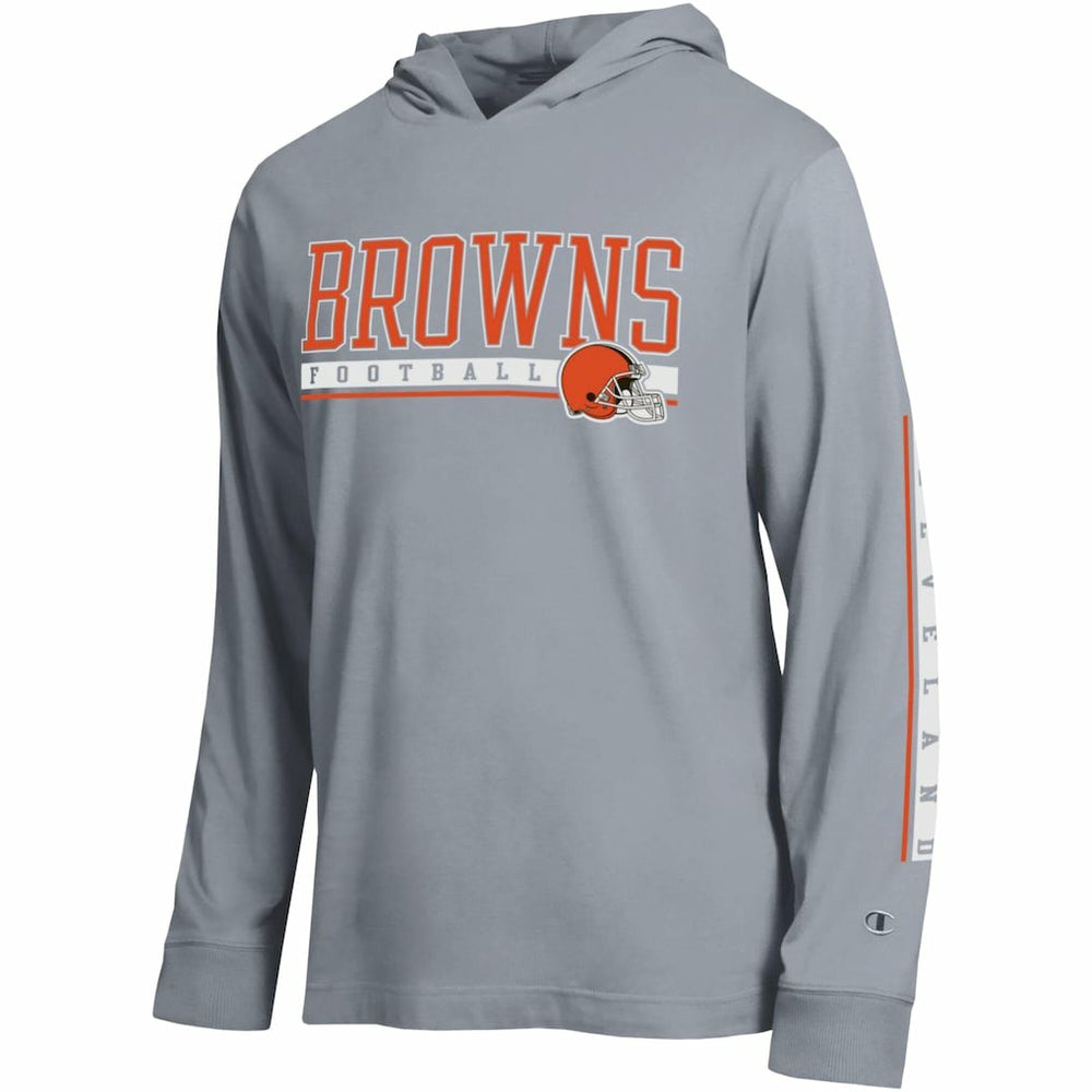 Cleveland Browns Champion All Star Hoodie T-Shirt - Heather Gray cheap