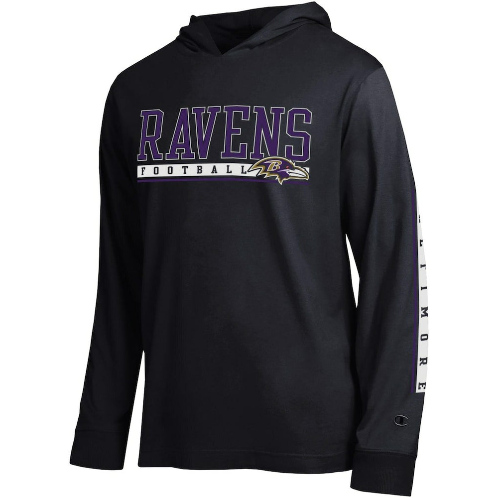 Baltimore Ravens Champion All Star Hoodie T-Shirt - Black cheap