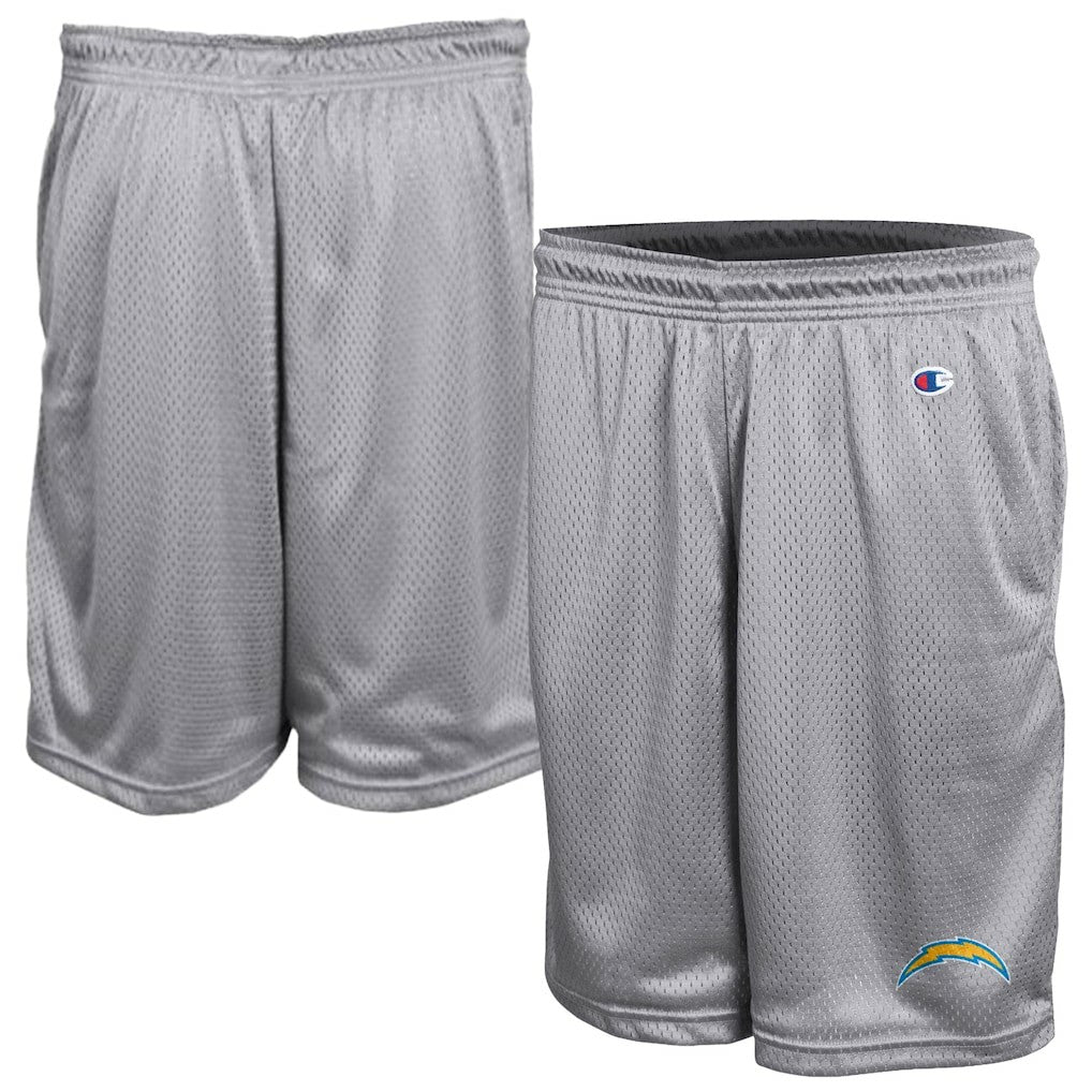 Los Angeles Chargers Champion Classic Mesh Shorts - Gray on sale