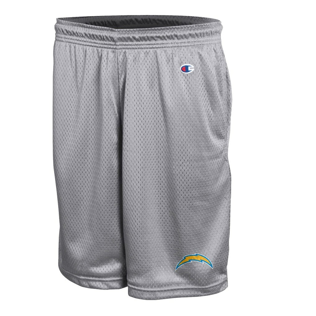Los Angeles Chargers Champion Classic Mesh Shorts - Gray on sale